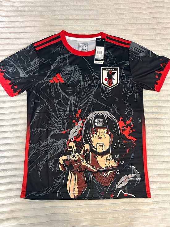 adidas Other - adidas Black & Red Japan JFA Graphic Soccer Jersey